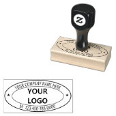 カスタム文字ロゴ・楕円形ゴム印 ラバースタンプ (押印)