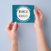 カスタム文字ロゴ・販売促進チラシ チラシ (手)