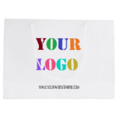 カスタム文字ロゴ・販売促進抱き枕 ラージペーパーバッグ (裏面)