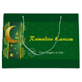 カスタム文字ロゴ | EID ラージペーパーバッグ (正面)