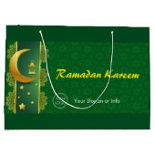 カスタム文字ロゴ | EID ラージペーパーバッグ (裏面)