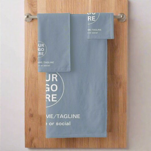 カスタム文字ロゴ&lダスティブループロモーション バスタオルセット