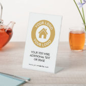 カスタム文字ロゴWebサイト台座看板 台座サイン (インサイチュ)