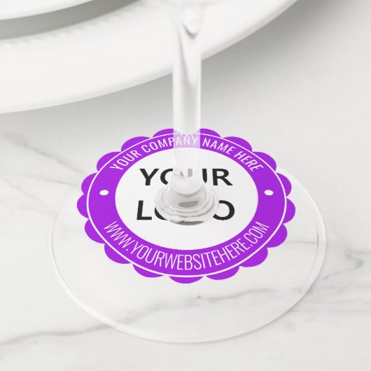 カスタム文字ロパーソナライズされたゴラベル ワイングラスタグ (クローズアップ)