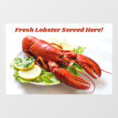 カスタム文字ロブスター ウィンドウサイン (シート)