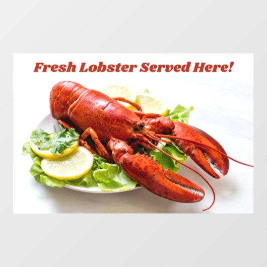 カスタム文字ロブスター ウィンドウサイン (シート)