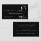 カスタム文字ワイナリー/バーテンダー名刺 名刺 (正面/裏面)