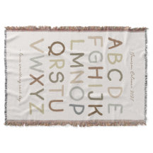 カスタム文字ヴィンテージ絵を描Alphabet子供部屋ルーム