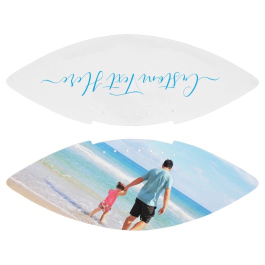 カスタム文字付きお気に入りのフォトサッカー アメリカンフットボール (パネル)