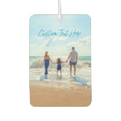 カスタム文字付きフォトエアーフレッシュ カーエアーフレッシュナー (正面)