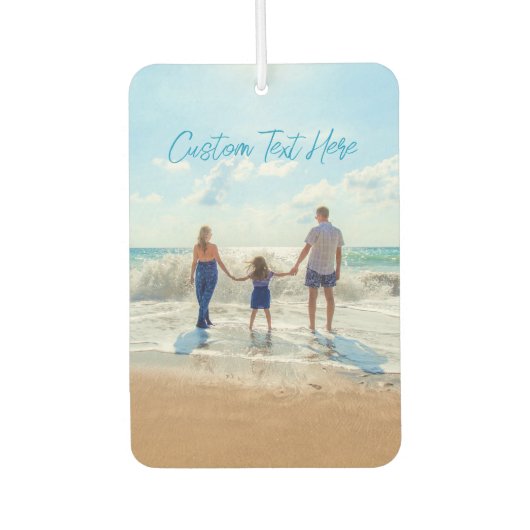 カスタム文字付きフォトエアーフレッシュ カーエアーフレッシュナー (正面)