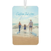 カスタム文字付きフォトエアーフレッシュ カーエアーフレッシュナー (裏面)