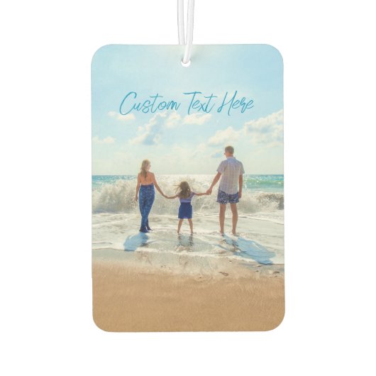 カスタム文字付きフォトエアーフレッシュ カーエアーフレッシュナー (裏面)