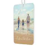 カスタム文字付きフォトエアーフレッシュ カーエアーフレッシュナー (左)