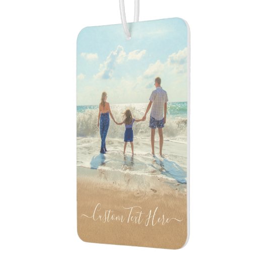 カスタム文字付きフォトエアーフレッシュ カーエアーフレッシュナー (左)