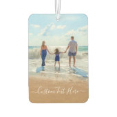 カスタム文字付きフォトエアーフレッシュ カーエアーフレッシュナー (裏面)