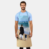 カスタム文字付きフォトエプロン エプロン (着用した状態)