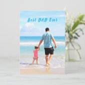 カスタム文字付きフォトカード – I Love Youパパ (スタンド正面)