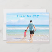 カスタム文字付きフォトカード – I Love Youパパ (裏面)