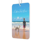 カスタム文字付きフォトカー空気清浄機 カーエアーフレッシュナー (左)