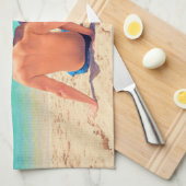 カスタム文字付きフォトキッチンタオル キッチンタオル (四つ折り)