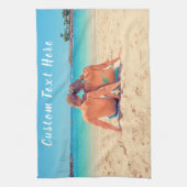 カスタム文字付きフォトキッチンタオル キッチンタオル (縦)