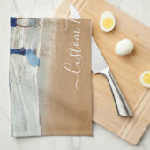 カスタム文字付きフォトキッチンタオル キッチンタオル (四つ折り)