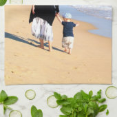 カスタム文字付きフォトキッチンタオル キッチンタオル (折り畳み)