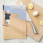 カスタム文字付きフォトキッチンタオル キッチンタオル (四つ折り)