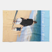 カスタム文字付きフォトキッチンタオル キッチンタオル (横)