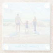 カスタム文字付きフォトグラスコースター ガラスコースター (裏面)