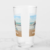 カスタム文字付きフォトグラスパーソナライズされた タンブラーグラス (右)