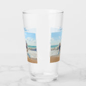 カスタム文字付きフォトグラス タンブラーグラス (左)