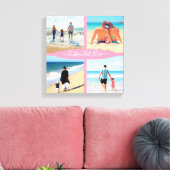 カスタム文字付きフォトコラージュのキャンバス印刷 キャンバスプリント (インサイチュ (リビング))