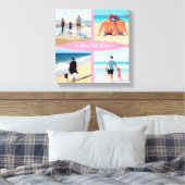 カスタム文字付きフォトコラージュのキャンバス印刷 キャンバスプリント (インサイチュ (寝室))