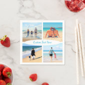 カスタム文字付きフォトコラージュナプキンス スタンダードカクテルナプキン (インサイチュ)