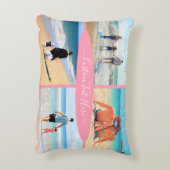 カスタム文字付きフォトコラージュ枕 アクセントクッション (裏面(縦))