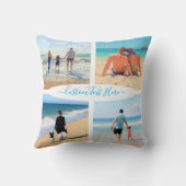 カスタム文字付きフォトコラージュ枕 クッション (裏面)