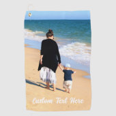 カスタム文字付きフォトゴルフタオルギフト ゴルフタオル (正面)