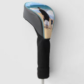 カスタム文字付きフォトゴルフヘッドカバーギフト ゴルフヘッドカバー (アングル)