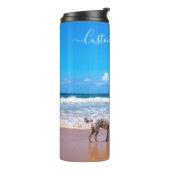 カスタム文字付きフォトサーマルタンブラー タンブラー (回転左)