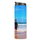カスタム文字付きフォトサーマルタンブラー タンブラー (回転右)