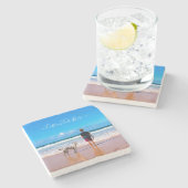 カスタム文字付きフォトストーンコースター ストーンコースター (横)