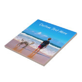 カスタム文字付きフォトタイル贈り物をパーソナライズされた タイル (側面)