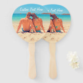 カスタム文字付きフォトハンドファン ハンドファン (正面&裏面)