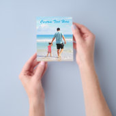 カスタム文字付きフォトフライヤー チラシ (手)