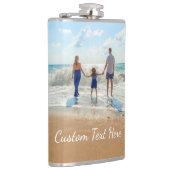 カスタム文字付きフォトフラスクギフト フラスク (右)