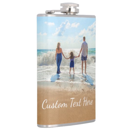 カスタム文字付きフォトフラスクギフト フラスク (右)