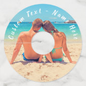 カスタム文字付きフォトワイングラスラベル ワイングラスタグ (裏面)