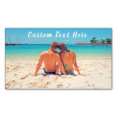 カスタム文字付きフォト名刺マグネット マグネット名刺 (正面)